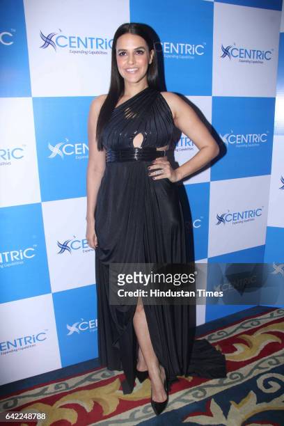 Bollywood actor Neha Dhupia during the launch of Centric Smartphones new range, at ITC Maratha, Andheri, on February 15, 2017 in Mumbai, India.