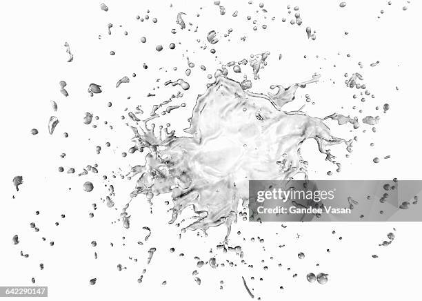 splash on white - water splash white background stockfoto's en -beelden