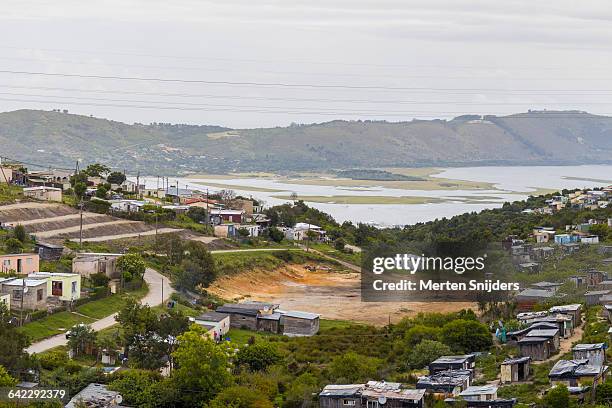 open development area in knysna township - social rehabilitation centre stock pictures, royalty-free photos & images