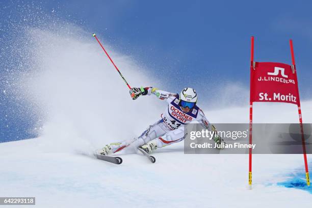 Joan Verdu of Andorra competes in the Men's Giant Slalom during the FIS Alpine World Ski Championships on February 17, 2017 in St Moritz, Switzerland.