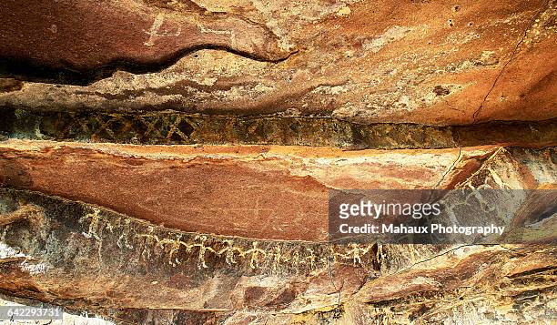 otomies rock painting in boye - hidalgo stock pictures, royalty-free photos & images