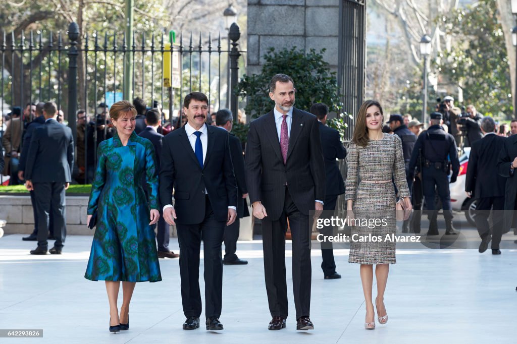Spanish Royals Attend Exhibition Opening at Thyssen Bornemisza Museum