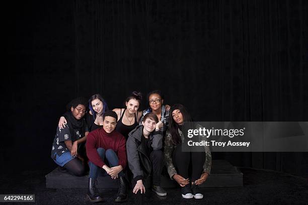 group of students all grouped together. - school class photo stock pictures, royalty-free photos & images