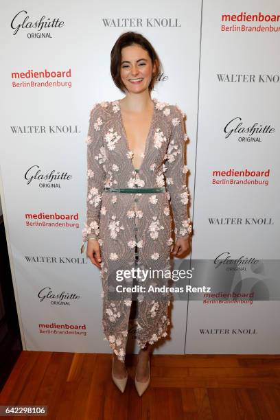 Lea van Acken attends the Medienboard Berlin-Brandenburg Reception sponsored by Glashuette Original on February 9, 2017 in Berlin, Germany.