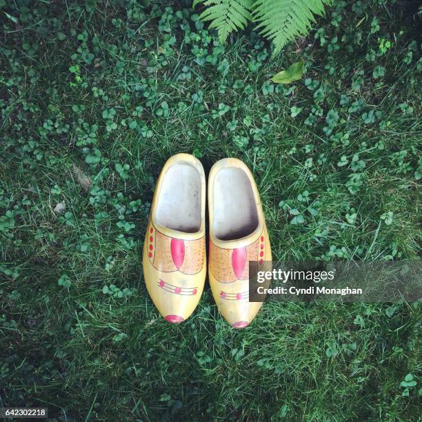 clogs from the netherlands - clogs stock pictures, royalty-free photos & images