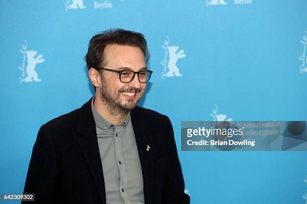 Director Calin Peter Netzer attends the 'Ana, mon amour' photo call during the 67th Berlinale International Film Festival Berlin at Grand Hyatt Hotel...