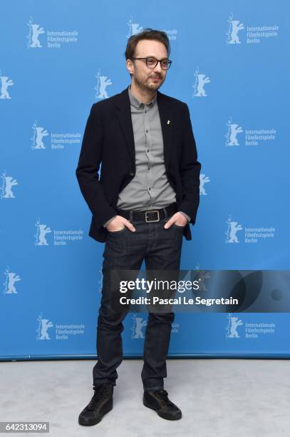 Director Calin Peter Netzer attends the 'Ana, mon amour' photo call during the 67th Berlinale International Film Festival Berlin at Grand Hyatt Hotel...