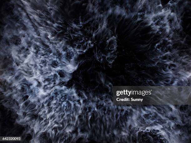 close up of liquid nitrogen - spooky texture stock pictures, royalty-free photos & images