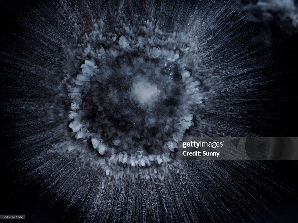 Liquid Nitrogen in explosive circle