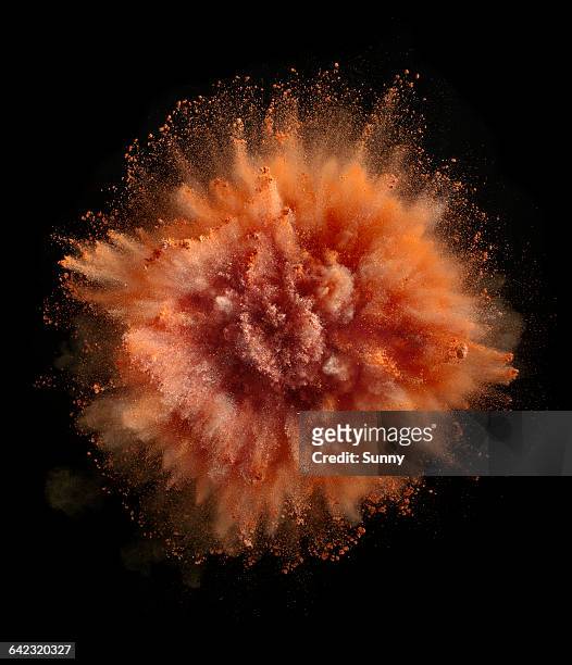 powder explosion - exploding stock pictures, royalty-free photos & images