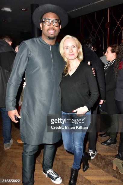 Mikael Moore and Emma Quigley attend a performance by Jidenna at Pepsi's The Sound Drop at Kola House on February 16, 2017 in New York City.