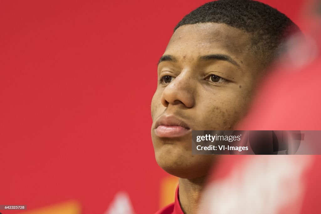 Dutch Eredivisie"Press presentation David Neres"