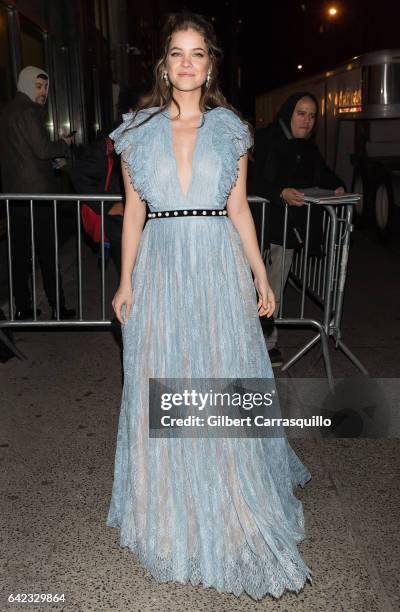 Model Barbara Palvin is seen arriving at Sports Illustrated Swimsuit 2017 Launch Event at Center415 Event Space on February 16, 2017 in New York City.