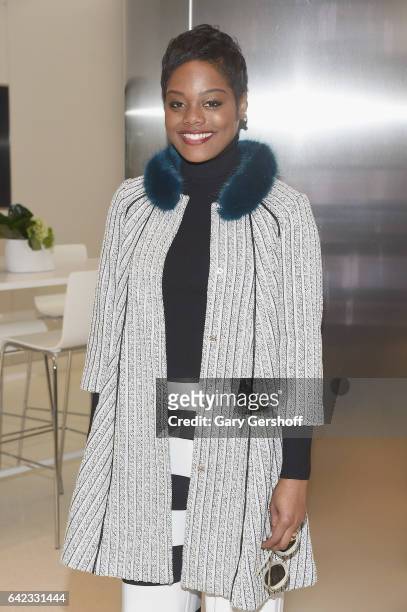 Actress Afton Williamson of VH1's "The Breaks" attends the NASDAQ opening bell at NASDAQ on February 17, 2017 in New York City.