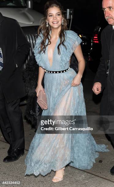 Model Barbara Palvin is seen arriving at Sports Illustrated Swimsuit 2017 Launch Event at Center415 Event Space on February 16, 2017 in New York City.