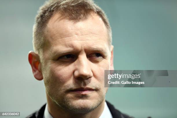 Tomasz Rzasa during the UEFA Europa League match between Legia Warszawa and Ajax Amsterdam on February 16, 2017 at the Polish Army Stadium in Warsaw,...