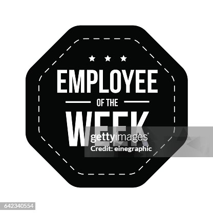 Employee Week Cryptogram Employee Of The Week Vector Badge High-Res Vector Graphic - Getty Images
