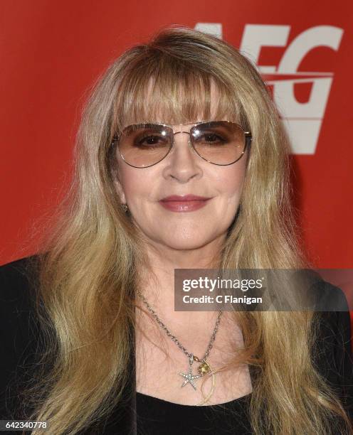 Singer Stevie Nicks of Fleetwood Mac attends MusiCares Person of the Year honoring Tom Petty at the Los Angeles Convention Center on February 10,...