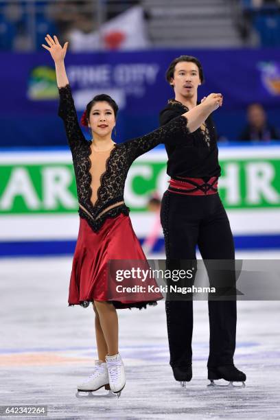 Kana Muramoto and Chris Reed of Japan compete in the Ice Dance Free Dance during ISU Four Continents Figure Skating Championships - Gangneung -Test...