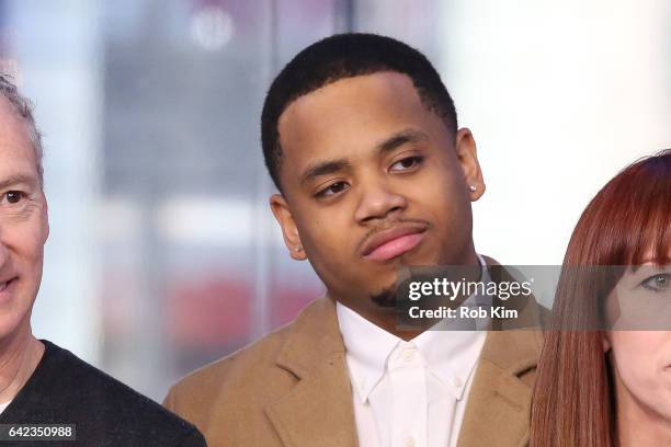 Mack Wilds of Vh1's "The Breaks" attends The Nasdaq Opening Bell at NASDAQ on February 17, 2017 in New York City.