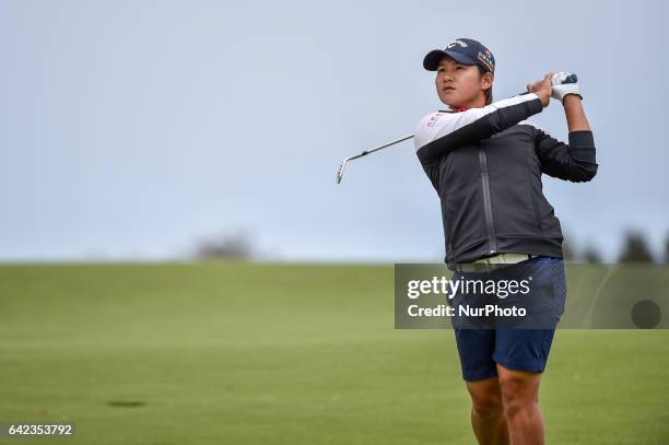 Yani Tseng of Taipei on the 11th fairway during round two of the ISPS Handa Women's Australian Open at Royal Adelaide Golf Club on February 17, 2017...