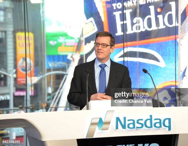 Robert Phillips attends the Nasdaq opening bell at NASDAQ on February 17, 2017 in New York City.