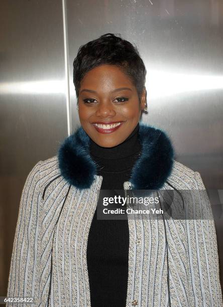 Afton Williamson of Vh1's "The Breaks" attends the Nasdaq opening bell at NASDAQ on February 17, 2017 in New York City.