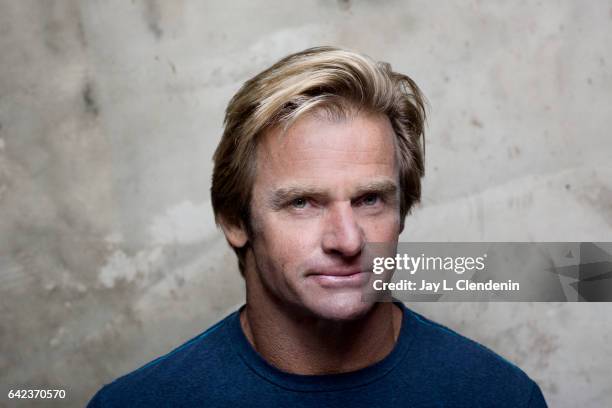 Surfer Laird Hamilton, subject of the documentary film Take Every Wave: The Life of Laird Hamilton, is photographed at the 2017 Sundance Film...