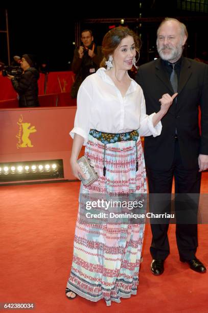 Screenwriter Iulia Lumanare and actor Vlad Ivanov attend the 'Ana, mon amour' premiere during the 67th Berlinale International Film Festival Berlin...