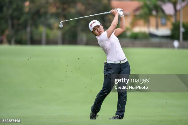 Nasa Hataoka of Japan on the 11th fairway during round two of the ISPS Handa Women's Australian Open at Royal Adelaide Golf Club on February 17, 2017...