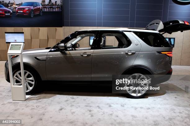 Land Rover Discovery is on display at the 109th Annual Chicago Auto Show at McCormick Place in Chicago, Illinois on February 9, 2017.