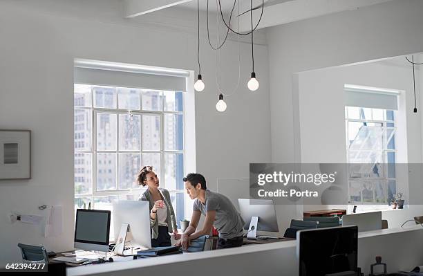 business people in creative office - employee engagement remote stock pictures, royalty-free photos & images