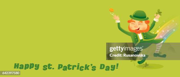 dancing leprechaun - man dancing alone stock illustrations