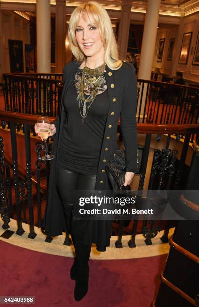 Emma Noble attends the Joshua Kane show during the London Fashion Week February 2017 collections at the London Palladium on February 17, 2017 in...