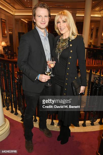 Conrad Baker and Emma Noble attend the Joshua Kane show during the London Fashion Week February 2017 collections at the London Palladium on February...
