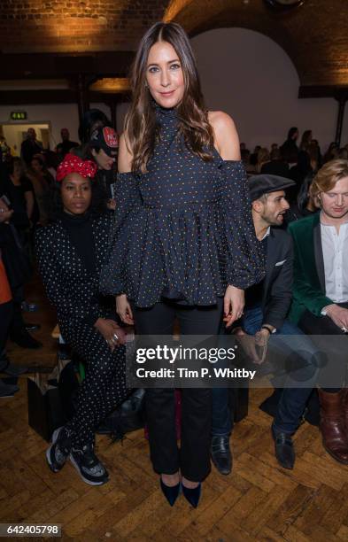 Lisa Snowden attends the PPQ show during London Fashion Week February 2017 collections at Crypt on the Green on February 17, 2017 in London, England.