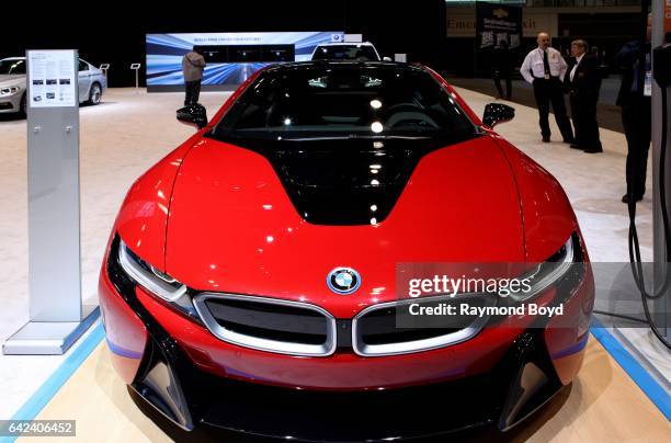 I8 is on display at the 109th Annual Chicago Auto Show at McCormick Place in Chicago, Illinois on February 9, 2017.