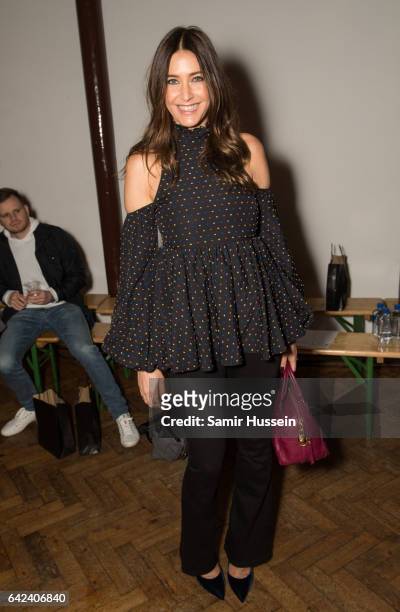 Lisa Snowdon attends the PPQ show during the London Fashion Week February 2017 collections on February 17, 2017 in London, England.