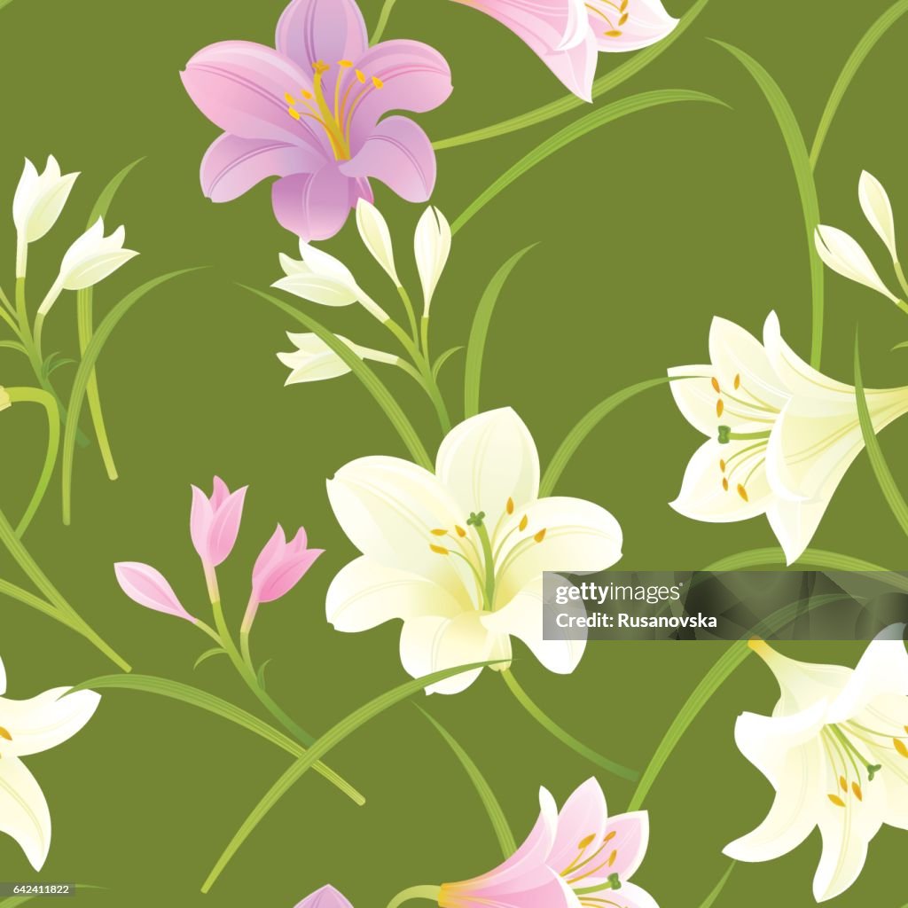 White and Pink Pattern