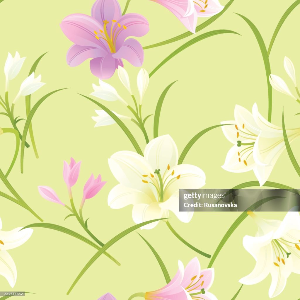 White and Pink Pattern