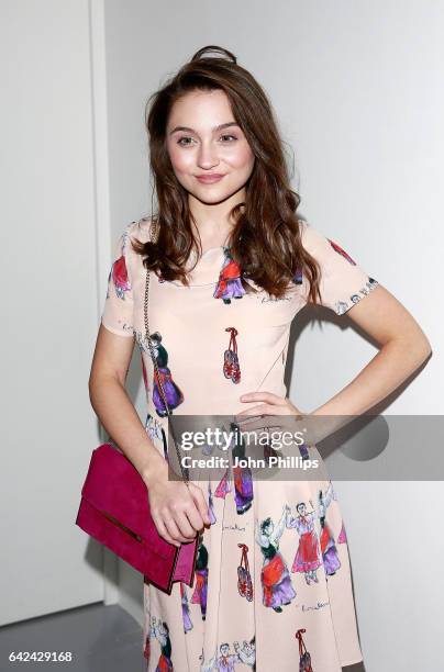 Isobelle Molloy attends the Bora Aksu show during London Fashion Week February 2017 collections on February 17, 2017 in London, England.