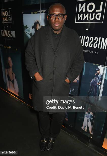 Edward Enninful attends the Lon Dunn + Missguided launch event hosted by Jourdan Dunn at The London EDITION on February 17, 2017 in London, England.