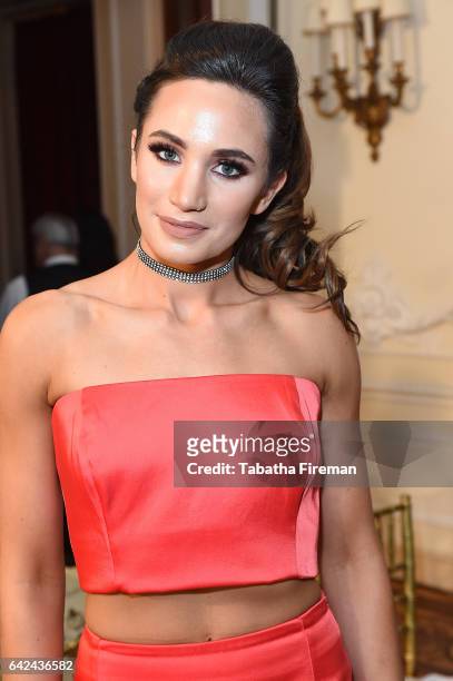 Laura Wright attends Zeynep Kartal the show during the London Fashion Week February 2017 collections on February 17, 2017 in London, England.