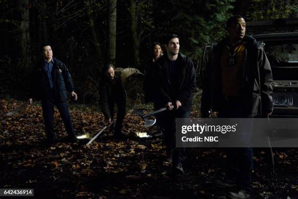 Tree People" Episode 609 -- Pictured: Reggie Lee as Sergeant Wu, Silas Weir Mitchell as Monroe, Bree Turner as Rosalee Calvert, David Giuntoli as...