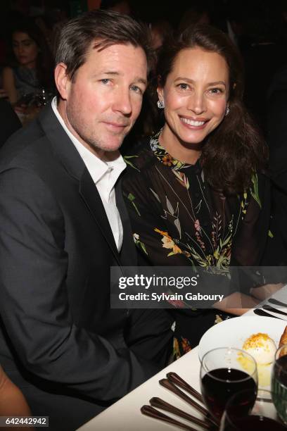 Ed Burns and Christy Turlington attend 2017 Chefs for Kids' Cancer - New York City on February 16, 2017 in New York City.