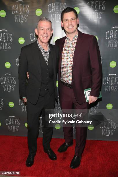 Elvis Duran and Alex Carr attend 2017 Chefs for Kids' Cancer - New York City on February 16, 2017 in New York City.