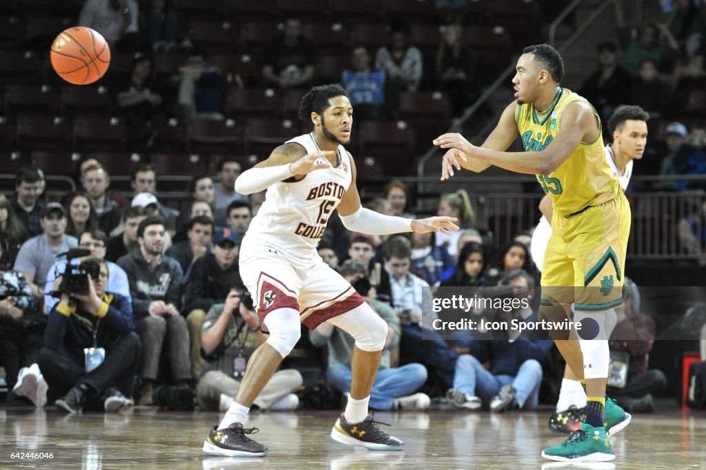 COLLEGE BASKETBALL: FEB 14 Notre Dame at Boston College