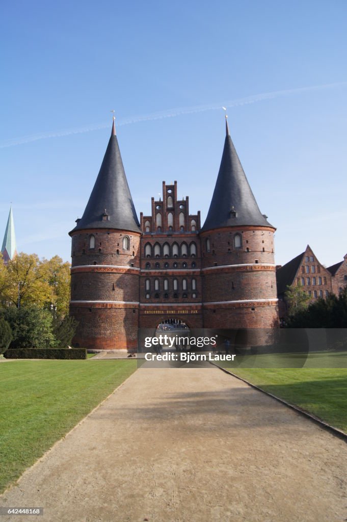 Holstentor gate, Lubeck, UNESCO World Heritage Site, Schleswig Holstein, Germany, Europe