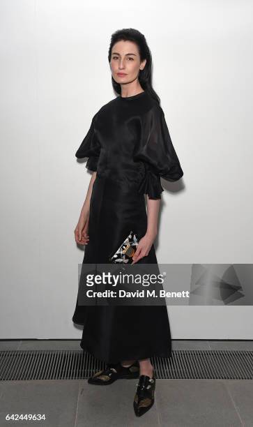 Erin O'Connor attends the British Fashion Council Fashion Film x River Island film screening and cocktail party at The Serpentine Sackler Gallery on...