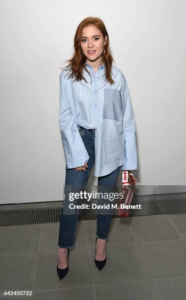 Angela Scanlon attends the British Fashion Council Fashion Film x River Island film screening and cocktail party at The Serpentine Sackler Gallery on...